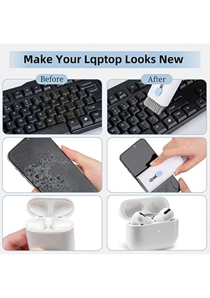 Newstore Home 7 In 1 Fonksiyonel Bilgisayar Laptop Klavye Telefon Kulaklık Airpod Temizleyici