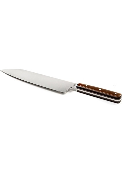 Özel Seri El Yapımı Profesyonel Yekpare Çelik Bilezikli Santoku Şef Bıçağı 33CM