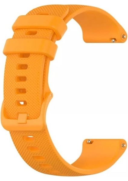 Garmin Venu 3s 18MM Kordon Benekli Kancalı Silikon Turuncu