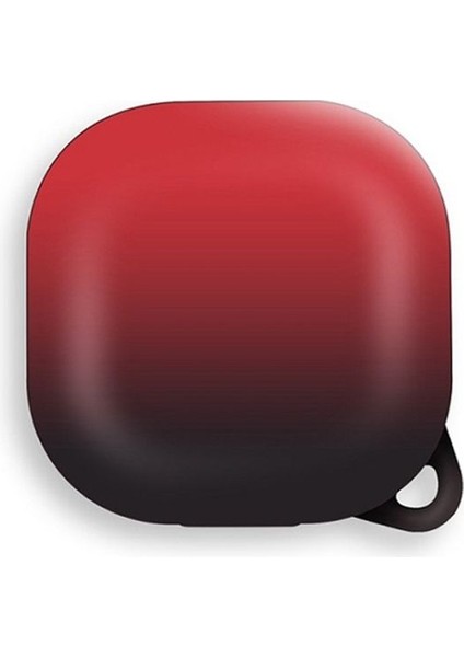 Samsung Galaxy Buds Fe Kılıf Kancalı Çift Renk Sert Plastik Sf8 Kırmızı