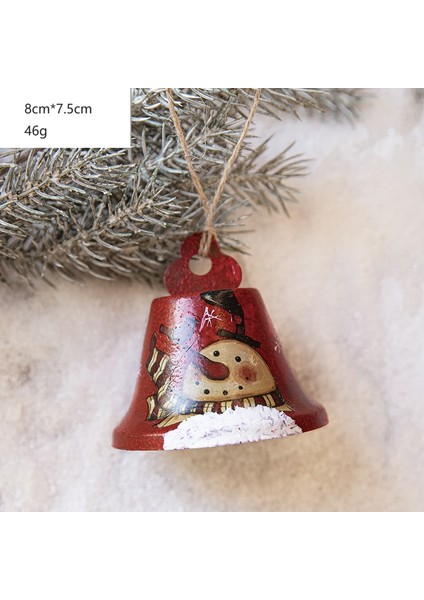 Demir Boyalı Çan Kolye Noel Süsleri Sahne (Yurt Dışından)