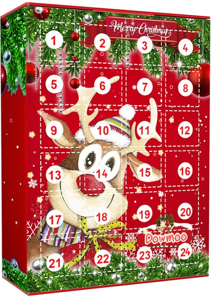 24 Izgaralı Noel Anahtarlık Kör Kutu (Yurt Dışından)