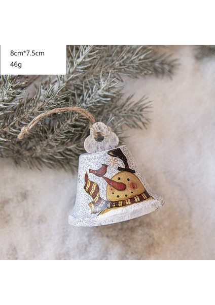 Demir Boyalı Çan Kolye Noel Süsleri Sahne (Yurt Dışından)