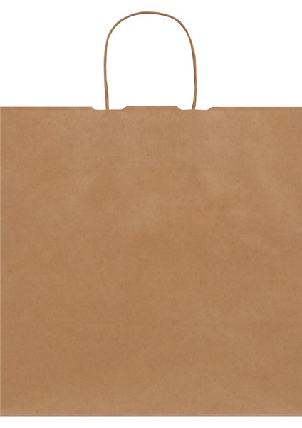 33x20x33-500 Adet Burgu Saplı Kraft Çanta