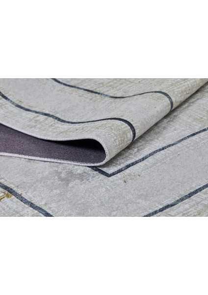 Salavat Gold Çerçeveli Polyester Dijital Baskı Halı