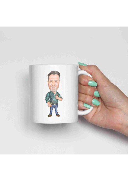 Tamircilere Özel Karikatürlü Kupa Bardak