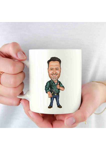 Tamircilere Özel Karikatürlü Kupa Bardak