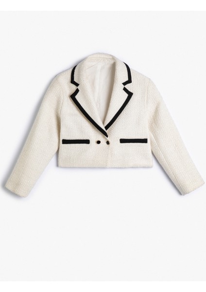 Ceket Uzun Kollu Düğme Kapamalı Cep Detaylı Dokulu fırsatları