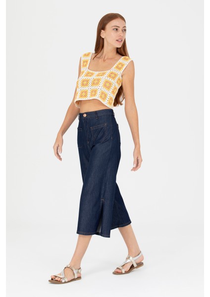 Kadın Koyu Lacivert Jean Pantolon 50264579-VR100 modelleri