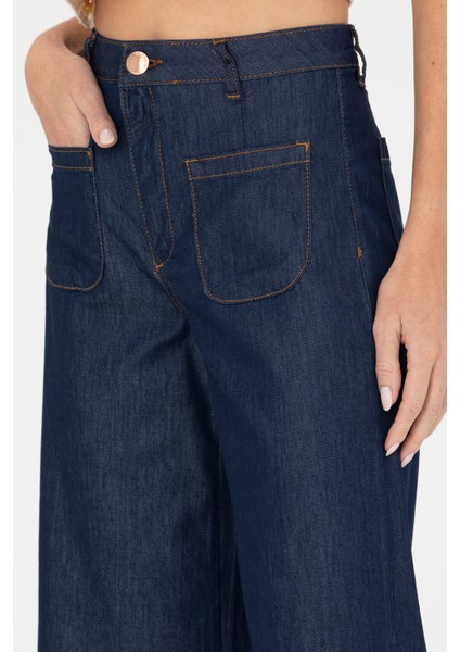 Kadın Koyu Lacivert Jean Pantolon 50264579-VR100 indirimleri