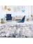 Gri Lacivert Modern Salon Halısı 2