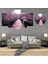 5 Parçalı Dekoratif Ahşap Duvar Tablosu ve Saati 60X124 cm 1