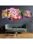 5 Parçalı Dekoratif Ahşap Duvar Tablosu ve Saati 60X124 cm 1