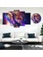 5 Parçalı Dekoratif Ahşap Duvar Tablosu ve Saati 60X124 cm 1