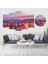 5 Parçalı Dekoratif Ahşap Duvar Tablosu ve Saati 60X124 cm 1