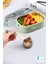 550 ml Tek Kat Paslanmaz Çelik Bento Lunch Box Yeni Nesil Sefer Tası-Sos Kaseli MODEL-A51- 4