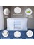 Cuty Home Cutyhome Ok Home Ev Tekstil Pencereli Beyaz Hurç-3'lü Set 2