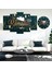 5 Parçalı Dekoratif Ahşap Duvar Tablosu ve Saati 60X124 cm 1