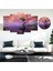 5 Parçalı Dekoratif Ahşap Duvar Tablosu ve Saati 60X124 cm 1