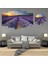 5 Parçalı Dekoratif Ahşap Duvar Tablosu ve Saati 60X124 cm 1