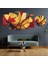 5 Parçalı Dekoratif Ahşap Duvar Tablosu ve Saati 60X124 cm 1