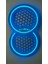 Hoparlör Kapağı 20 cm Ledli 2'li Takım - Buz Mavisi (Ice Blue) 2