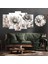 5 Parçalı Dekoratif Ahşap Duvar Tablosu ve Saati 60X124 cm 1