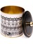 ER143-4F City Bonjour Desenli Yuvarlak Metal Saklama Kabı 14 cm 2