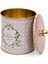 ER143-U7 Rosy Desenli Yuvarlak Metal Saklama Kabı 14 cm 2
