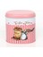 EF004-E7 Sprinkles Coffee Time Desenli Oval Metal Saklama Kabı 11X15 cm 1