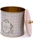 ER147-U7 Rosy Desenli Yuvarlak Metal Saklama Kabı 17.5 cm 2