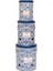 ERB29T6 Patates-Soğan-Sarımsak Saklama Kabı 3 Lü Set, Azulejos 2