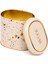ER004-9G Terrazzo Cream Desenli Oval Metal Saklama Kabı 11X15 cm 2