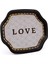 EE166-1E Mosaic Love Desenli Özel Şekil Tepsi 28X33 cm 2