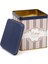 ER024-5J Elegance Cookies Desenli Kare Metal Saklama Kabı 12X12 cm 2