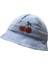 Kirazlı Bebe Kız Şapka - Mavi 1