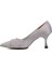 312039 Gümüş Saten Kadın Stiletto 2