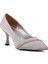 312039 Gümüş Saten Kadın Stiletto 3