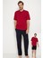 5370 Erkek Bordo Kısa Kollu 3 Lü Pijama Takımı Çeyizlik Set 1
