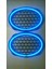 Hoparlör Kapağı Oval 20 cm Ledli 2'li Takım - Buz Mavisi (Ice Blue) 1