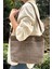 Kahverengi Clutch Waxed Canvas Ayarlanabilir Askılı Portföy Mumlu Kanvas Kadın El ve Omuz Çantası 3