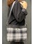 Siyah Clutch Waxed Canvas Ayarlanabilir Askılı Portföy Mumlu Kanvas Kadın El ve Omuz Çantası 3