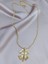 Çelik Burgu Zincir Gold Yonca KOLYE(60-65CM/2 Mm) 2