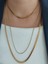 Çelik Ince Silindir 60-65 cm Gold Kolye 4