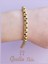 Çelik Kare Geçmeli Gold Bileklik (17+5 Cm) 3