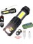 2500 Lumens + 5W Cob LED USB Lion Şarjlı Ultra Güçlü Q5 Xpe Su Geçirmez Şarjlı El Feneri 1