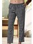 Mecit 204 Beyaz Ekoseli Kadın Alt Pijama 1
