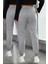 KIŞLIK Bol Eşofman Altı Set Ikili 2li Oversize Erkek Kadın Unisex Paçası Lastikli 2