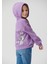 Çocuk Bugs Bunny Baskılı Kapüşonlu Mor Sweatshirt 7S10012-70586 2