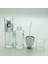 Boş Krem ve Losyon Şişesi 40 ml (5 Adet) Şeffaf Gri Kapaklı Boş Şişe 2